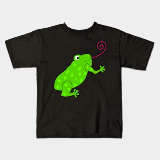 Frosch beim Jagen Kids T-Shirt